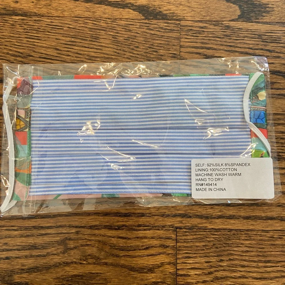 NWT Johnny Was silk face mask